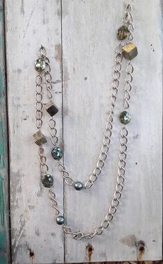 Pearl and crystal necklace
